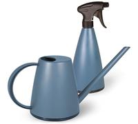 Mesto Lucky Marine Arrosoir 1L avec Mini Vaporisateur 0,79L | Spray & Arrosoir pour Plantes d'intérieur et Jardin | Soin des végétaux | Buse réglable | Usage intérieur et extérieur