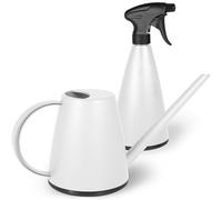 Mesto Lucky Snow Arrosoir 1L avec Mini Vaporisateur 0,79L | Spray & Arrosoir pour Plantes d'intérieur et Jardin | Soin des végétaux | Buse réglable | Usage intérieur et extérieur