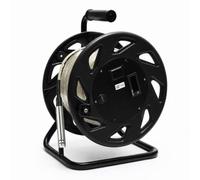 Mesure du Niveau d'Eau 10-300 m, Sondeur Portable pour Puits Profonds avec Sonde Fixe en Acier Inoxydable 316L, Ruban d'Acier, Buzzer, Indicateur Lumineux et Voltmètre(Black,30m)