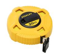 Stanley Mètre ruban fibre de verre 20 m x 12,7 mm – Jaune fluo – 0-34-296