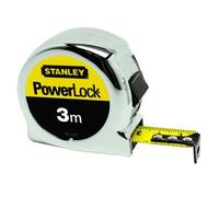Stanley Mètre à ruban PowerLock 0-33-522 3 m Blocage du ruban mYLAR Classe II
