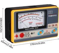 Mesureur de résistance d'isolement Ohmmètre numérique Testeur d'isolement portatif Mégamètre 0-1000M��� 500V Instrument de mesure de l'isolement Mégohmmètre de haute précision