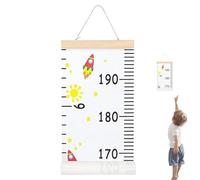 Mesureur Mural de Taille pour, Tableau de Croissance Amovible avec Rubans, Règle de Mesure Réutilisable avec Lanière pour Croissance Enfant