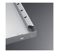 Meta Plateau support l.1000xP300mm cap.charge 150 kg tôle en acier argent galvanisé p Quantité:1