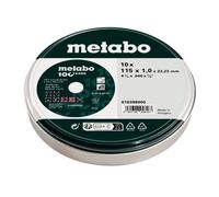 Metabo 10 meules de tronçonnage SP 115 x 1,0 x 22,23 Inox, 100 ans 616398000