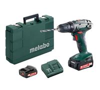 Metabo BS 14.4 Perceuse-visseuse sans fil 14,4 V 40 Nm ( 602206540 ) + 2x batterie 2,0 Ah + chargeur + coffret