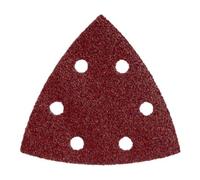 Metabo 25 feuilles abrasives auto-agrippantes 93 x 93 mm, P 100, série « professional », pour bois et métal, pour ponceuse à patin triangulaire metabo Quantité:25