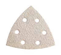 Metabo 25 feuilles abrasives auto-agrippantes 93 x 93 mm, P 120, série « professional », pour peinture, vernis, mastic, en 2 parties, perforées, meuleuses multifonctions metabo Quantité:25