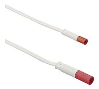 metabo 53111201 Elektra Mini Rallonge électrique en Plastique Blanc 230 V Longueur 2000 mm, Argenté