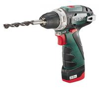 metabo 600080500 metabo POWERMAXX BS Akku-Bohrschrauber-Set 12,0 V, mit 2 Akkus
