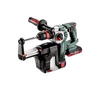 METABO 600211930 - Martillo ligero SDS-Plus sin escobillas a bateria 18V / 1x LiHD 4,0 + 1x LiHD 5,5 Ah Li-Ion KHA 18 LTX BL 24 Q Set + ISA 18 LTX con maletin MetaLoc