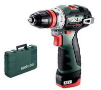 Metabo Perceuse-visseuse sans fil Metabo PowerMaxx BS BL Q, coffret en plastique ; 12V 2x2Ah Li-Power + LC 40 Quantité:1