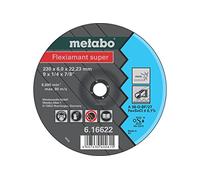 METABO 616622000 - Disco de desbaste para amoladora angular Flexiamant Super A30-O Acero inoxidable embutido Ø 230 x 6 x 22,22 mm (Envase de 10 Ud)