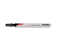 METABO 623687000 - Blister de 3 hojas de sierra de calar para sintético reforz.con vidrio, Corian, 4-60 mm Afil. HM 91 mm