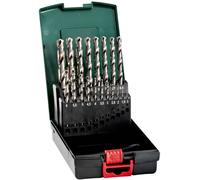 Metabo 627097000 Jeu de forets pour le métal 19 pièces 1 mm, 1.5 mm, 2 mm, 2.5 mm, 3 mm, 3.5 mm, 4 mm, 4.5 mm, 5 mm, 5.5 mm, 6 mm