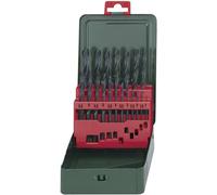 Metabo 627151000 HSS Jeu de forets pour le métal 19 pièces 1 mm, 1.5 mm, 2 mm, 2.5 mm, 3 mm, 3.5 mm, 4 mm, 4.5 mm, 5 mm, 5.5 mm, 6 mm, 6.5 mm, 7 mm, 7.5 mm, 8