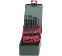 Metabo 627152000 HSS Jeu de forets pour le métal 25 pièces 1 mm, 1.5 mm, 2 mm, 2.5 mm, 3 mm, 3.5 mm, 4 mm, 4.5 mm, 5 mm, 5.5 mm