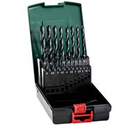 Metabo 627666000 Jeu de forets pour le métal 19 pièces 1 mm, 1.5 mm, 2 mm, 2.5 mm, 3 mm, 3.5 mm, 4 mm, 4.5 mm, 5 mm, 5.5 mm, 6 mm