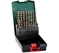 Metabo 627671000 Jeu de forets pour le métal 19 pièces 1 mm, 1.5 mm, 2 mm, 2.5 mm, 3 mm, 3.5 mm, 4 mm, 4.5 mm, 5 mm, 5.5 mm, 6 mm