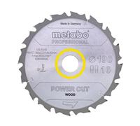 METABO 628006000 - Hoja de sierra metal duro HW/CT Power Cut 190 x 30 mm dientes 16 FZ/FA