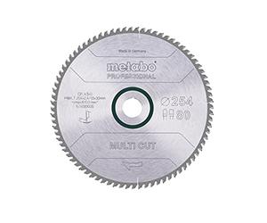 METABO 628093000 - Hoja de sierra MultiCutProf 254x30, 80 FZ/TZ 5°