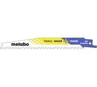 Lot de 100 lames de scie sabre METABO 628259000 - 150x1,25mm / 3,2-5,1 heavy wood + metal