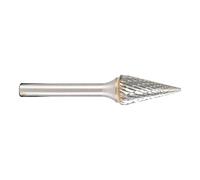 METABO 628369000 - Fresa cónica con cabeza en punta dentado en cruz 8 x 64 mm longitud trabajo 18 mm vástago de 6 mm