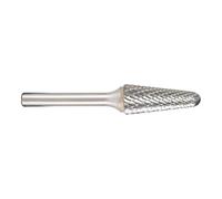 METABO 628401000 - Fresa cónica con cabeza esférica dentado en cruz 6 x 50 mm longitud trabajo 18 mm vástago de 6 mm