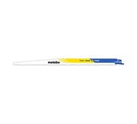 METABO 631987000 - Blister de 5 hojas de sierra de sable para Madera (con clavos), plásticos. Triscado, fresado BiM 300 x 1,25 mm