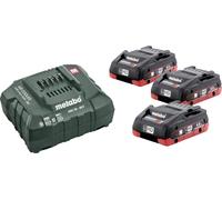 Metabo 685132000 Basic-Set 3 x LiHD 4.0 Ah Batterie pour outil et chargeur 4.0 Ah LiHD
