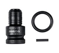 Metabo Adaptateurs de frappe 1/2" à 1/4" E6,3, 3 pièces, avec bague de fixation et goupille (628837000) Quantité:1