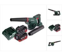 Metabo AG 18 Souffleur sans fil 18 V + 2x Batteries 10,0 Ah + Chargeur