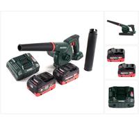 Metabo AG 18 Souffleur sans fil 18 V + 2x Batteries LiHD 5,5 Ah + Chargeur