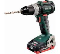 Metabo Akku Bohrschrauber SB 18 LT BL mit Akku 2x 4,0 Ah LiHD Ladegerät metaBox