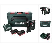 Metabo Akku Hammer BH 18 LTX BL 16 (mit 2 Akkus, LED-Licht, Hammerbohren+Bohren)
