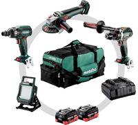 Metabo Akku Maschinen Combo Set Visseuse Meuleuse Projecteur 4.3.2 18V 685209000