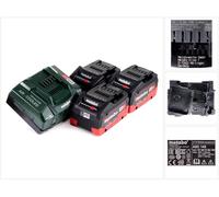 Metabo Basis Set 18V - 3x Batteries LiHD 5,5Ah + Chargeur ASC 145 + Insert ( 685074000 )