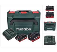 Metabo Basis Set LIHD - 1x Batterie 4,0 Ah + 1x Batterie 5,5 Ah + Chargeur + Coffret de transport Metaloc ( 685136000 )