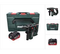 Metabo BH 18 LTX BL 16 Perceuse à percussion sans fil 18 V 1,3 J SDS-plus Brushless + 1x Batterie 10,0 Ah + Coffret MetaBOX - sans chargeur