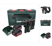 Metabo BH 18 LTX BL 16 Perceuse à percussion sans fil 18 V 1,3 J SDS-plus Brushless + 2x Batteries 10,0 Ah + Chargeur + Coffret MetaBOX