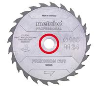 Metabo Lame de scie circulaire HW/CT 160x20x2,2/1,4 – 24 dents, affûtage biseau alterné, angle d'attaque 20°