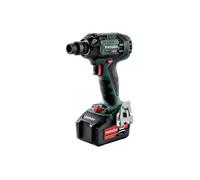 Metabo - Boulonneuse à chocs 18 V Li-Ion 2x 5.2 Ah 300 Nm carré mâle 1/2" - SSW 18 LTX 300 BL