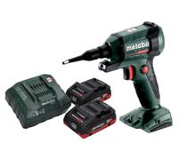 Metabo BP 18 LTX BL Soufflette à batterie 18 V Brushless + 2x batterie LiHD 4,0 Ah + chargeur