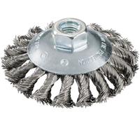 Metabo Brosse boisseau 100x0,5x10 mm/ M 14, fil métallique torsadé, modèle coudé, épaisseur de fil 0,50 mm metabo Quantité:1
