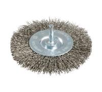 Metabo Brosse ronde 100x0,3 mm/ Acier inoxydable, ondulé, avec queue de 6 mm metabo Quantité:1