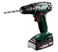 Metabo Perceuse-visseuse sans fil BS 18 – 18 V Li-Ion, 2 vitesses, mandrin 10 mm