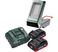 Metabo BSA 18-1000 Projecteur de chantier sans fil 18 V 1000 lm + 2x batterie LiHD 4,0 Ah + chargeur