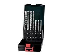 metabo Coffret de Forets SDS-plus Pro 4 Premium, 7 Pièces, Mèches Béton | Étui de transport robuste, mèches de 5x110 mm à 12x160 mm, idéal pour perçage précis dans béton, brique et maçonnerie.