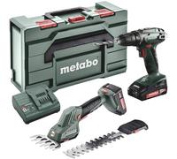 Metabo COMBO SET 2.2.5 18V (685186000) MACHINES SANS FIL EN SET cisaille à gazon sans fil SGS 18 LTX Q et Perceuse-visseuse BS 18