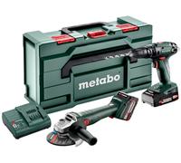 Metabo Combo Set 2.4.4 18V ((SB 18 + W 18 L 9-125+18V/1x2,0Ah+18V/1x4,0A)MetaBox 685205500
